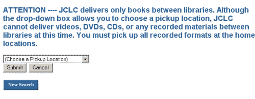 Choose Pickup Location