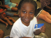 boy with card