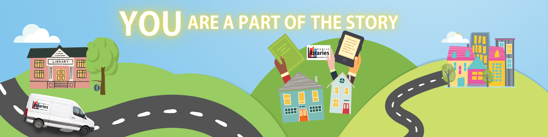 Banner of donation page 'You are part of the story'